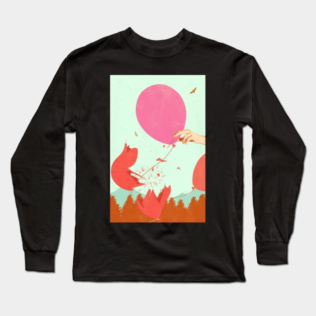 BALLOON POP Long Sleeve T-Shirt by Showdeer